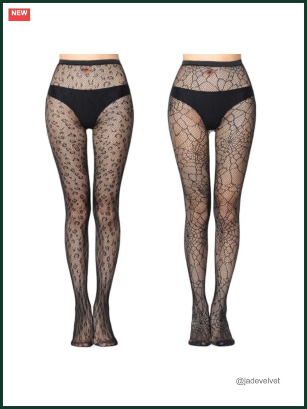 Halloween Fishnet Tights Leopard Spider Web Lace Pantyhose